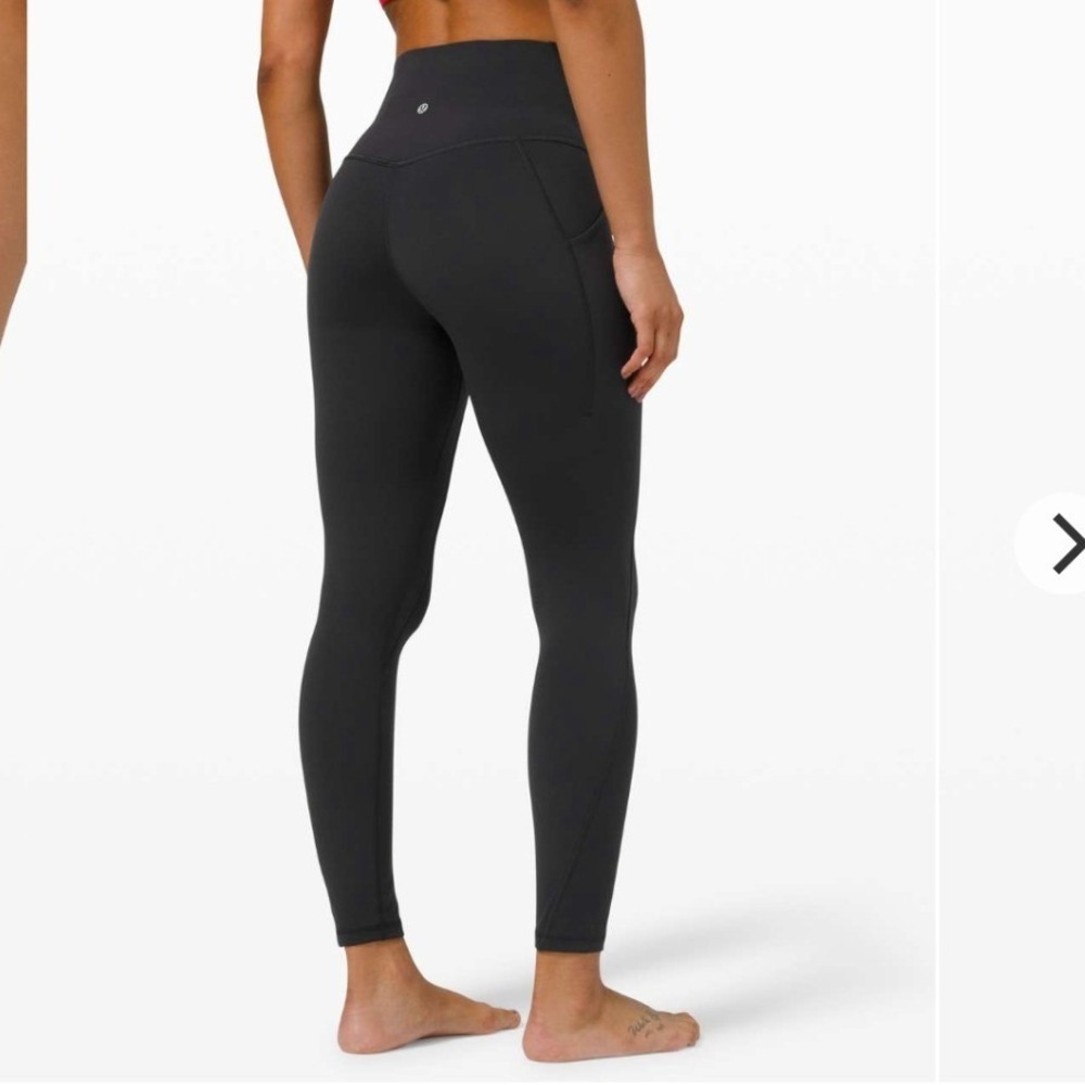 NEW Lululemon Align High Rise Pant with Pockets 25 Size 6 Black W5DCES